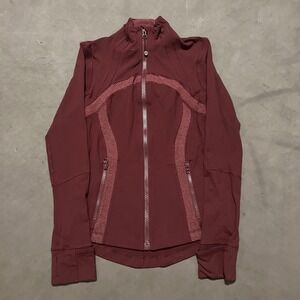 Lululemon Athletica Maroon Burgundy Define‎ Jacket Bordeaux Drama Size 4 Womens